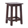 HOCKER MADERO Recyclingholz 03 dunkelbraun - Dunkelbraun, Karton (30/48/30cm) - DESIGN DELIGHTS