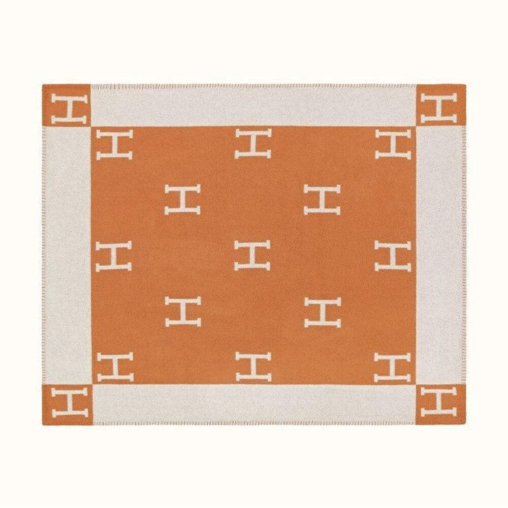 WOHNDECKE Double 175/140 cm - Orange, Textil (140/175cm)