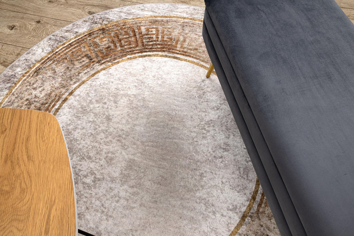 TEPPICH Miro 200 cm - Beige, Textil (200/200cm) - rugsX