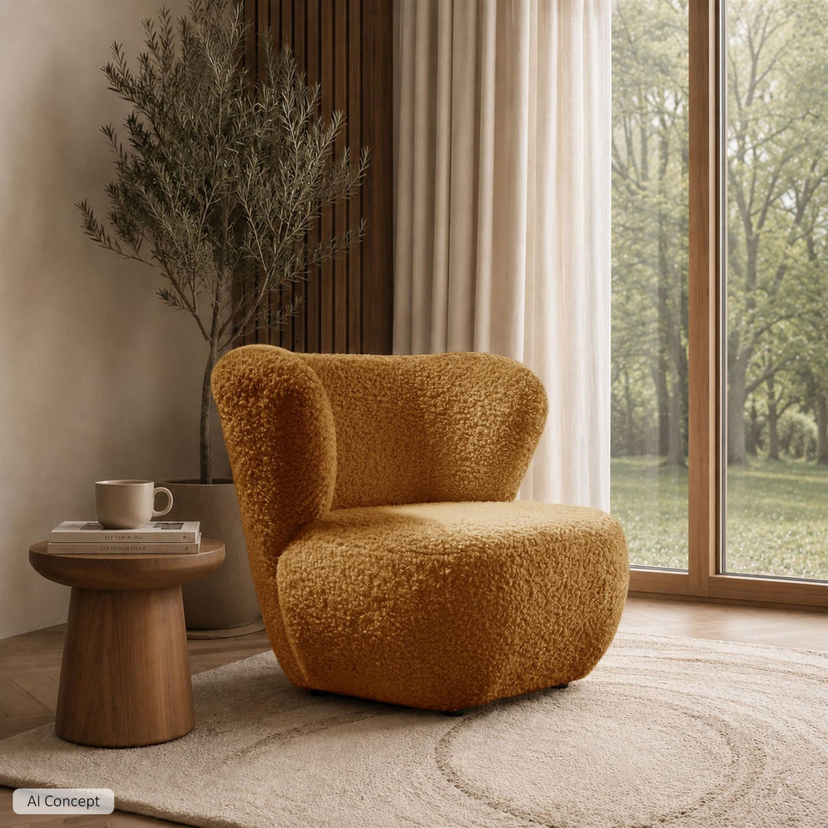 SESSEL ARLO LOUNGE Rolf 12 - Orange, Textil (85/74/58cm) - Lookway
