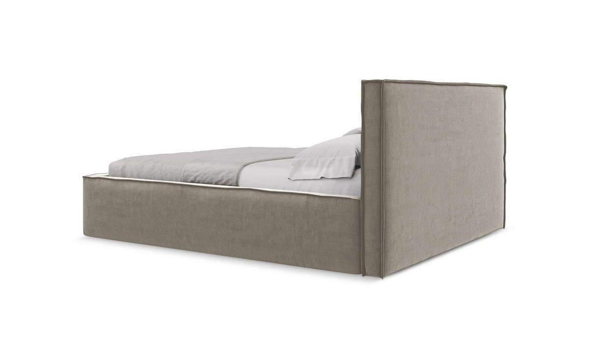 POLSTERBETT mit Bettkasten und Lattenrost 180x228 Schwarz - Schwarz, Kunststoff/Textil (160/200cm) - Makamii