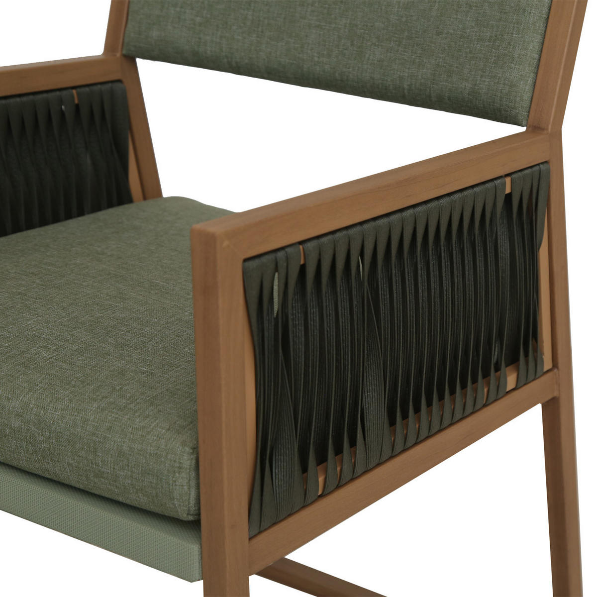 BARSET hranatý Green, sada 3 ks - zelená, textil (90/90/115cm) - MCW