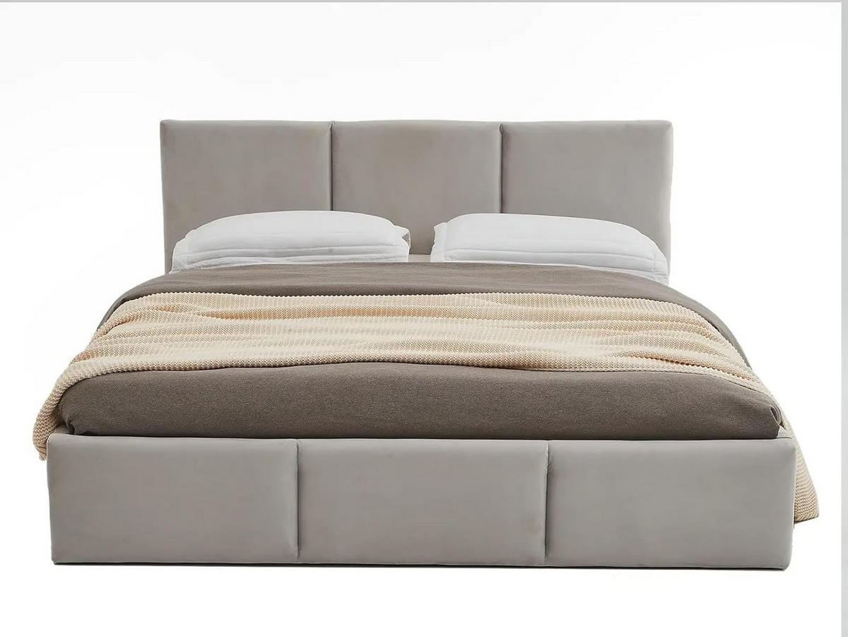 POLSTERBETT 140x200 cm in Grau - Grau, Textil (140/200cm) - Home Collective