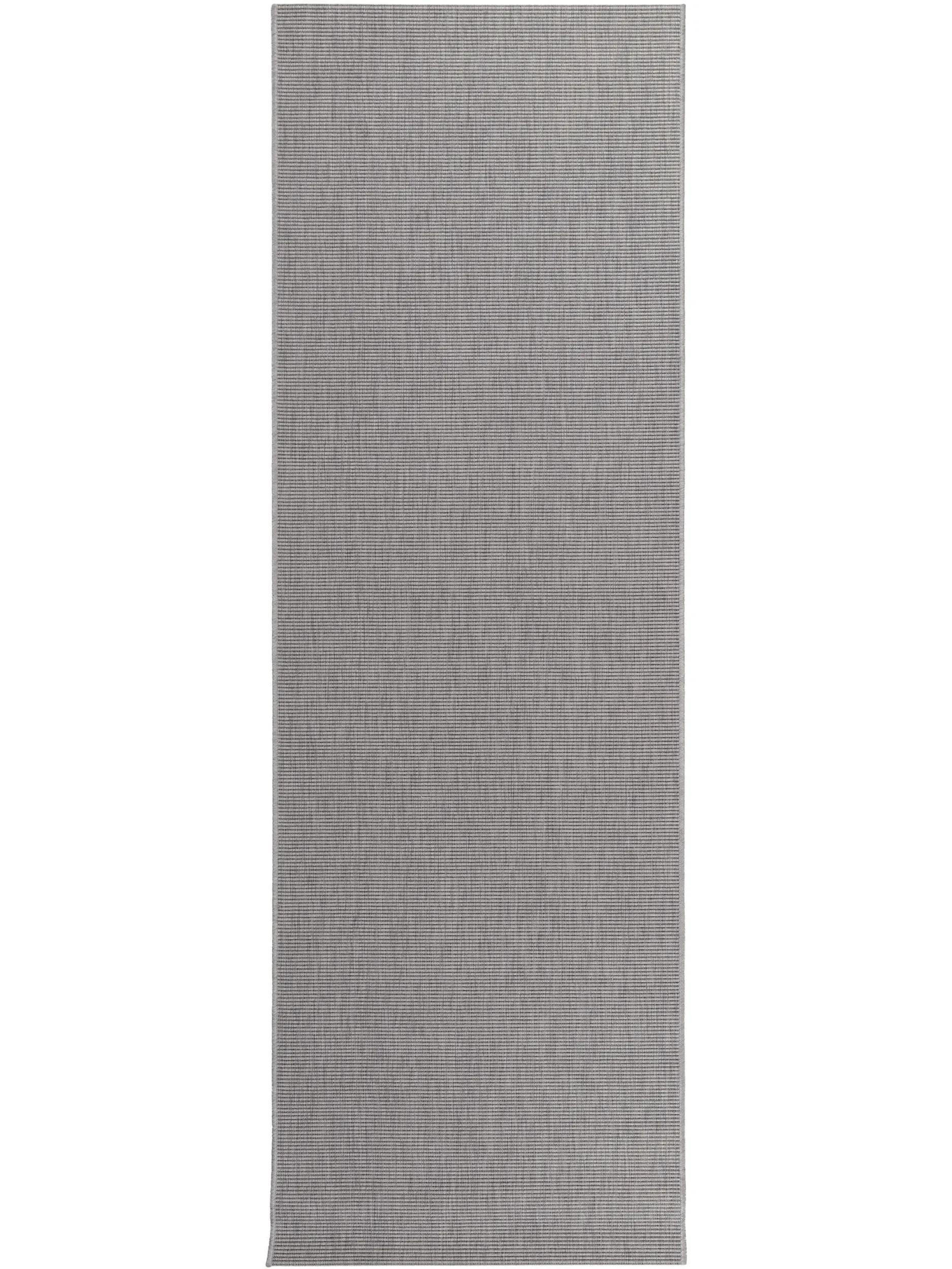 OUTDOORLÄUFER Metro Hellgrau 80x240 cm - Hellgrau, Textil (80/240cm) - benuta Nest