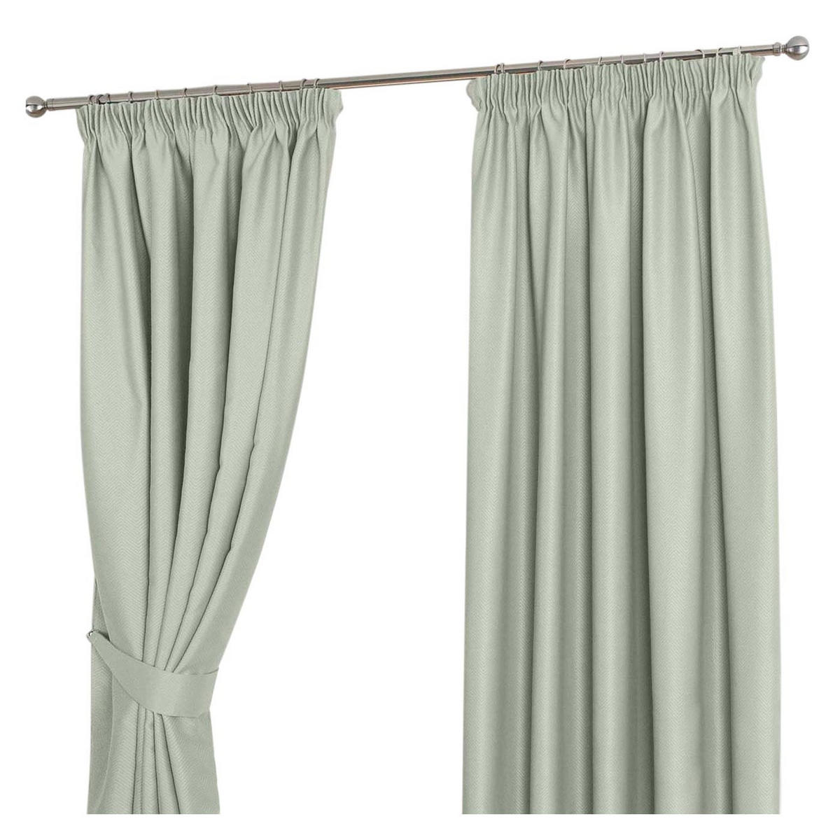 VERDUNKELUNGSVORHÄNGE Fischgrät mit Thermo-Funktion, Kräuselband 228/182 cm - Creme, Textil (228/182cm) - Homescapes