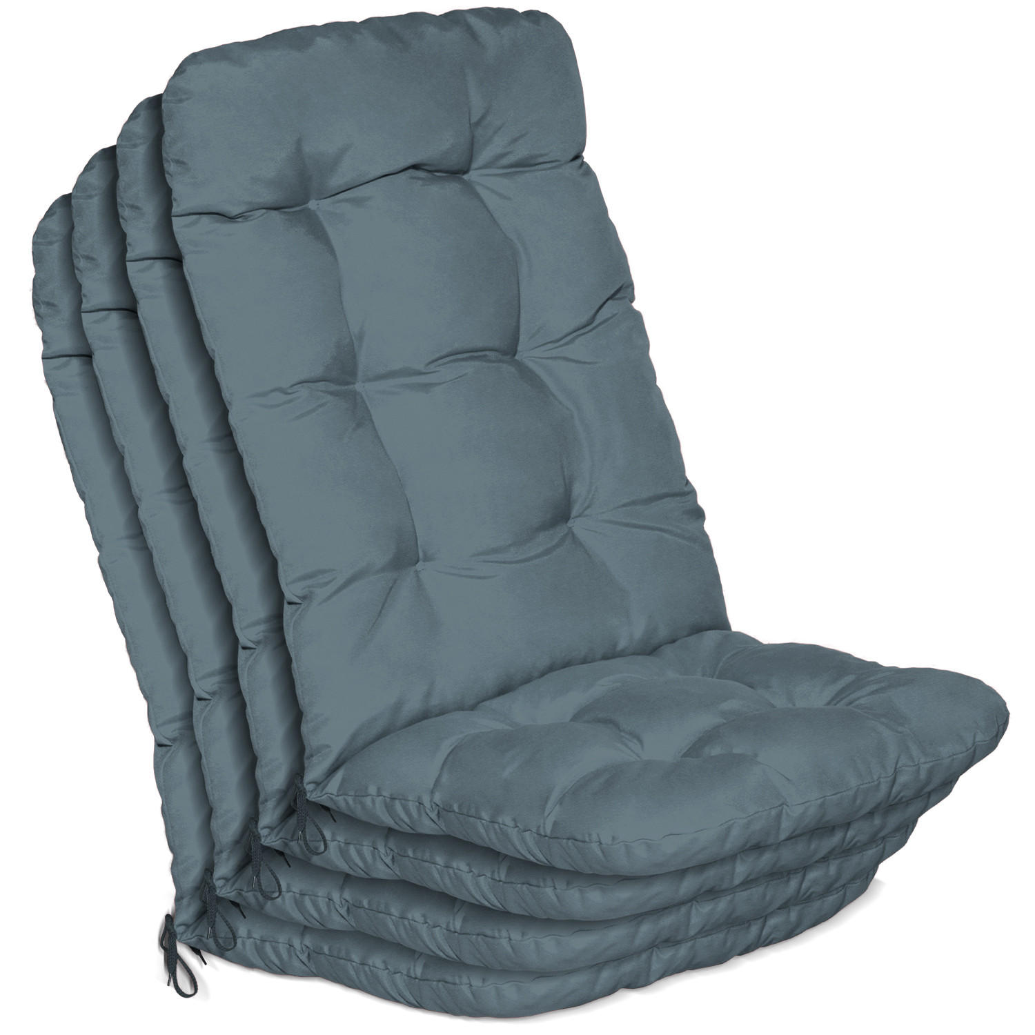 HOCHLEHNER Flair HL 120x50x8cm Taubenblau (4tlg) - Blaugrau, Textil (50/120cm) - Beautissu 
