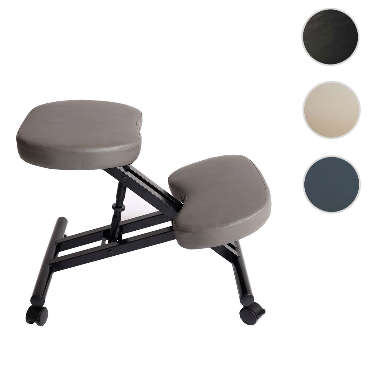 KNIESTUHL ROLLBAR Grau - Grau, Textil (50/67/67cm) - MCW