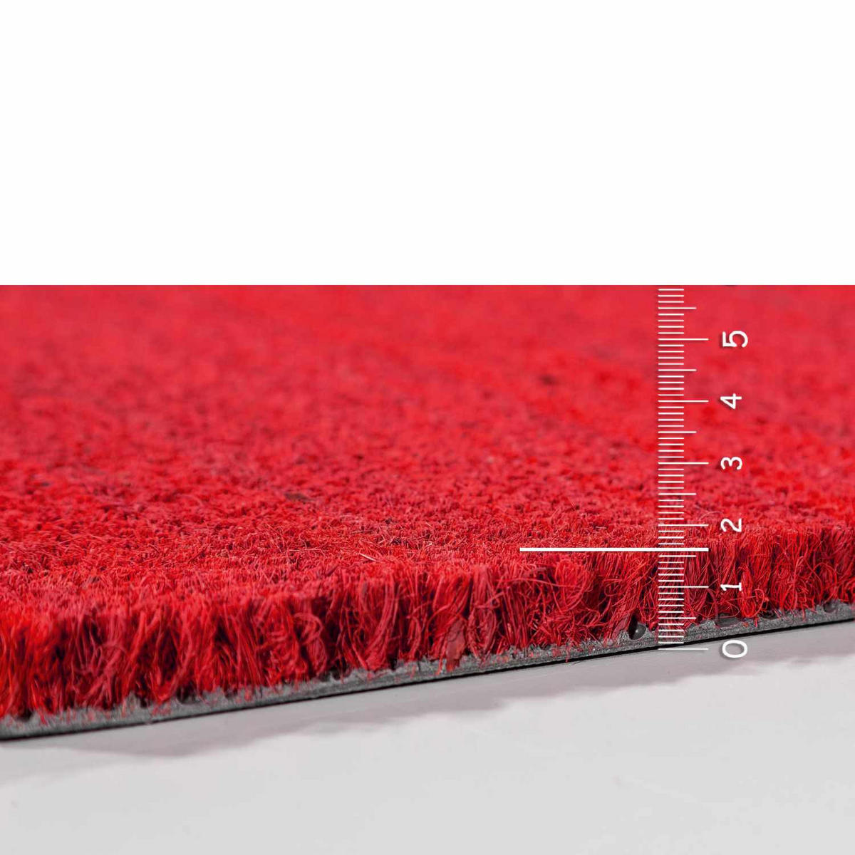 KOKOSMATTE MIT NATURFASERN KEIRA - Rot, Textil (40/60cm) - Astra