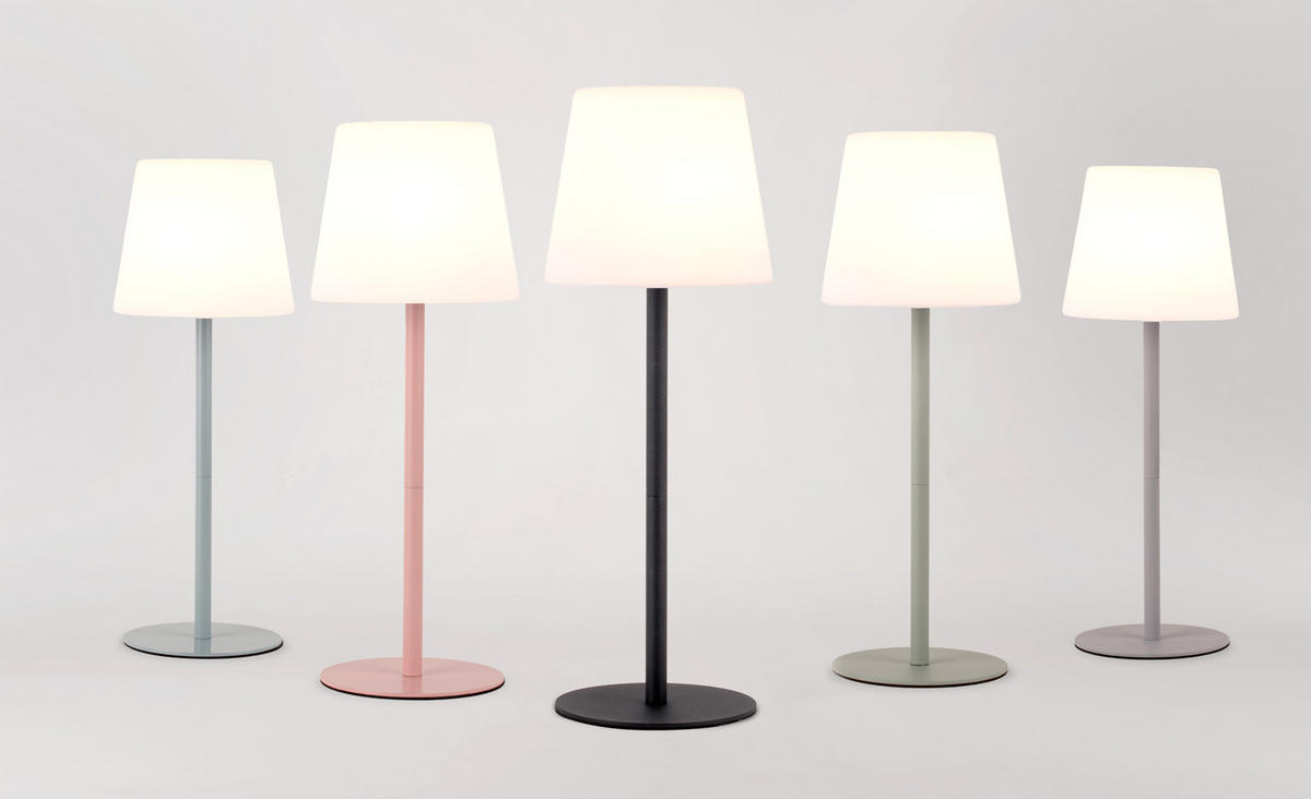 TISCHLAMPE Outdoors 15/15/40 cm - Blau, Kunststoff (15/15/40cm) - Leitmotiv