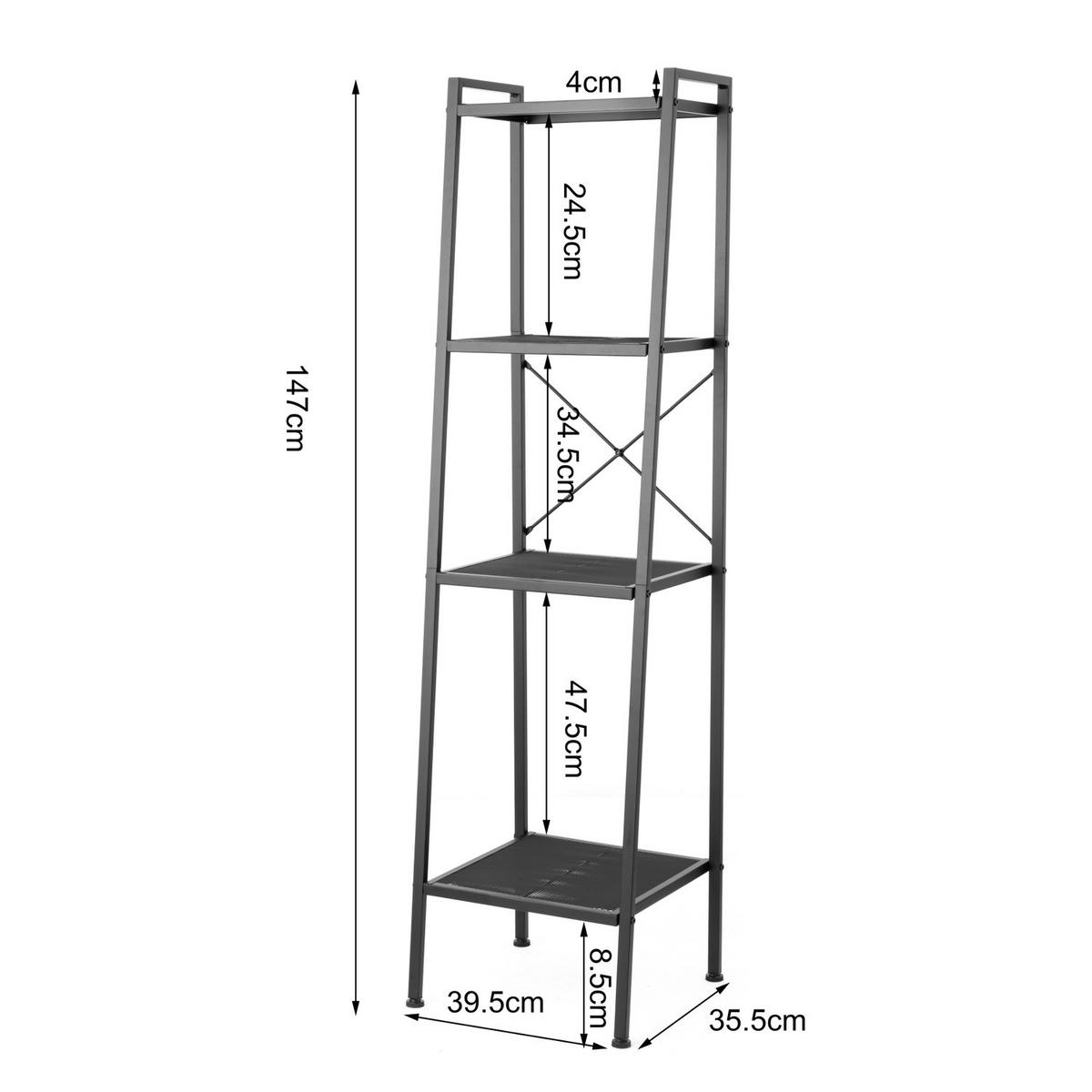 REGAL - Eisen - Schwarz, Metall (40/147/35cm) - home24