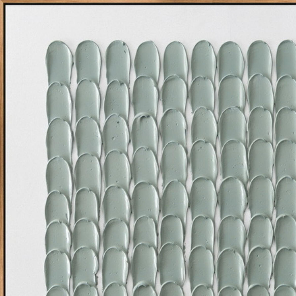 ACRYLBILD HANDGEMALT 60/90 cm - Weiß/Grün, Holz/Textil (60/90cm) - KUNSTLOFT