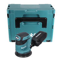 MAKITA DBO 180 ZJ Akku Exzenterschleifer 18 V 125 mm + Makpac - ohne Akku, ohne Ladegerät - Multicolor, Kunststoff (17.5/123/12.3cm) - Makita