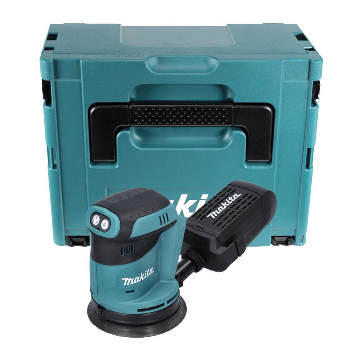 MAKITA DBO 180 ZJ Akku Exzenterschleifer 18 V 125 mm + Makpac - ohne Akku, ohne Ladegerät - Multicolor, Kunststoff (17.5/123/12.3cm) - Makita