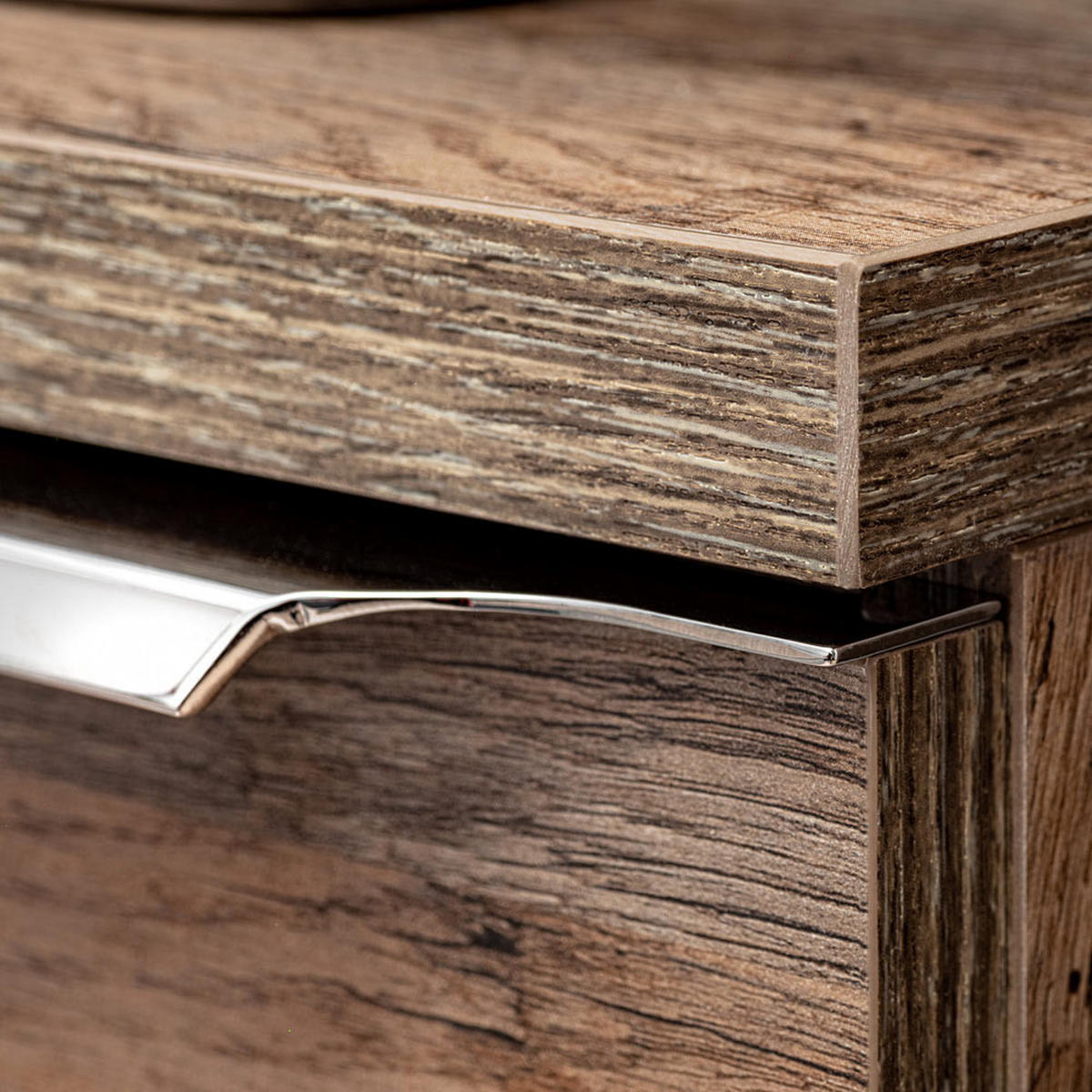 WASCHBECKENSCHRANK Puebla-56 - Braun, Holzwerkstoff (120/49/46cm) - Lomado