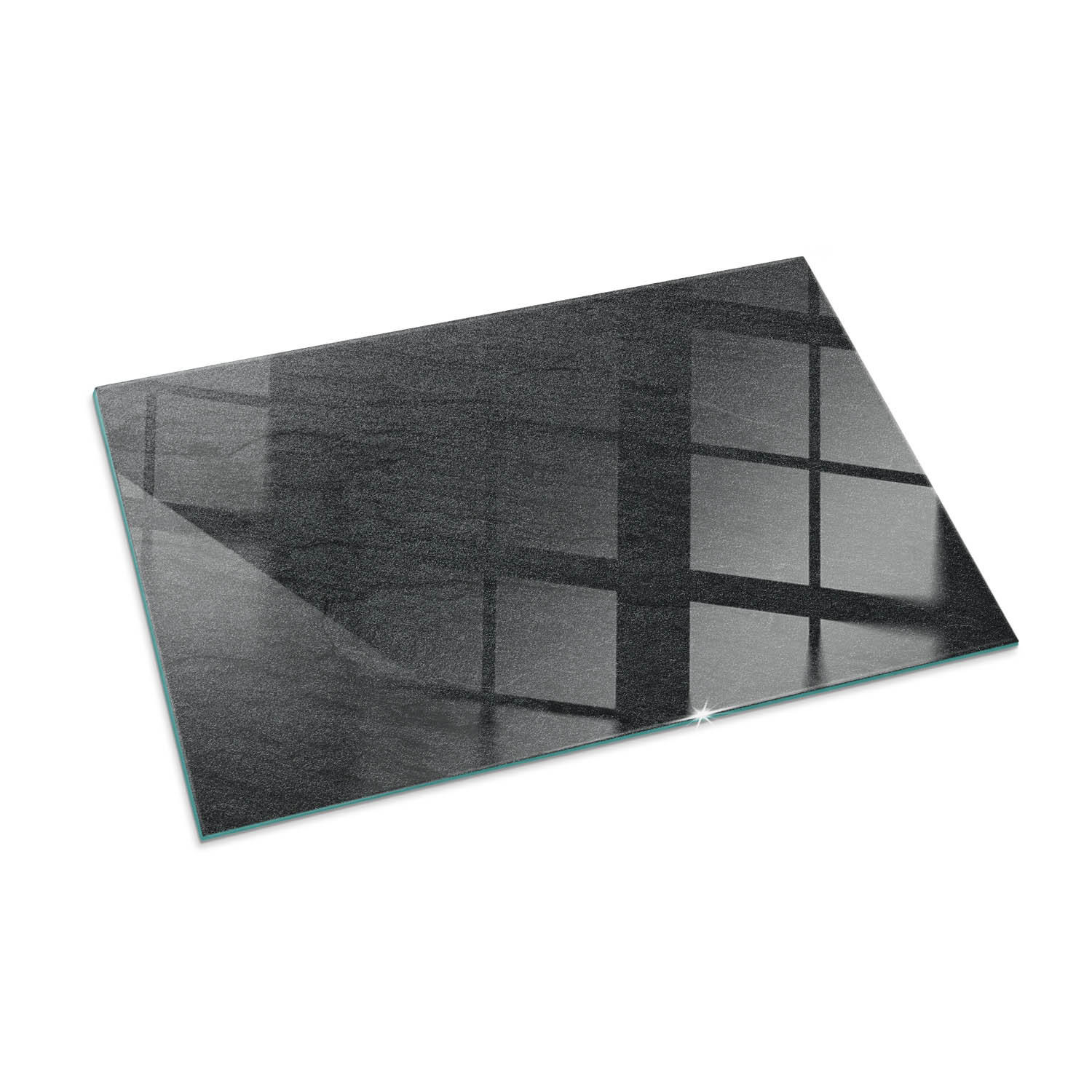 ArtPrintCave Glasplatte Schwarz 100x70x0.4 cm