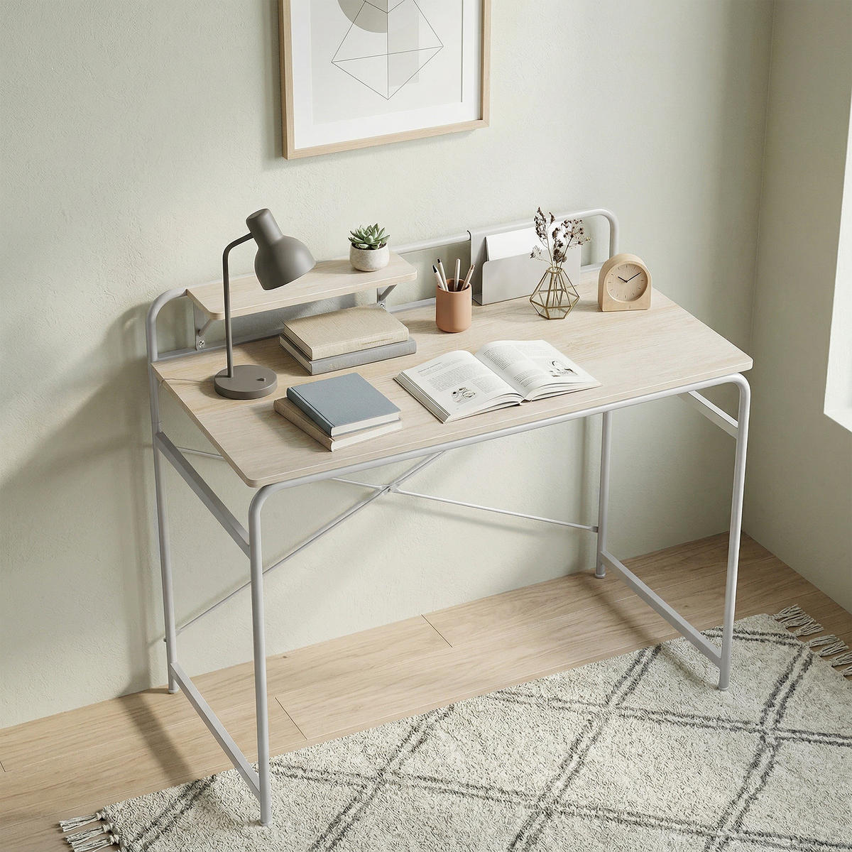BÜROTISCH Eiche 1 Stück - Eichefarben, Holzwerkstoff (48/98/88.5cm) - GiPP