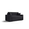 SOFA Mira mit Schlaffunktion - Schwarz, Textil (161/90/85cm) - SIMKAM Furniture