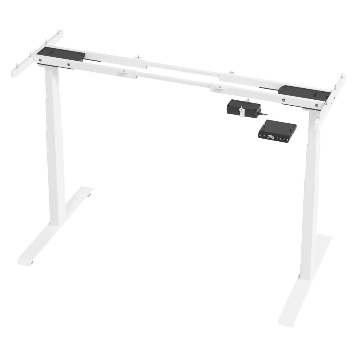 SCHREIBTISCHGESTELL 73,8/176,5/127 cm in Weiß - Weiß, Metall (73.8/176.5/127cm) - bümö