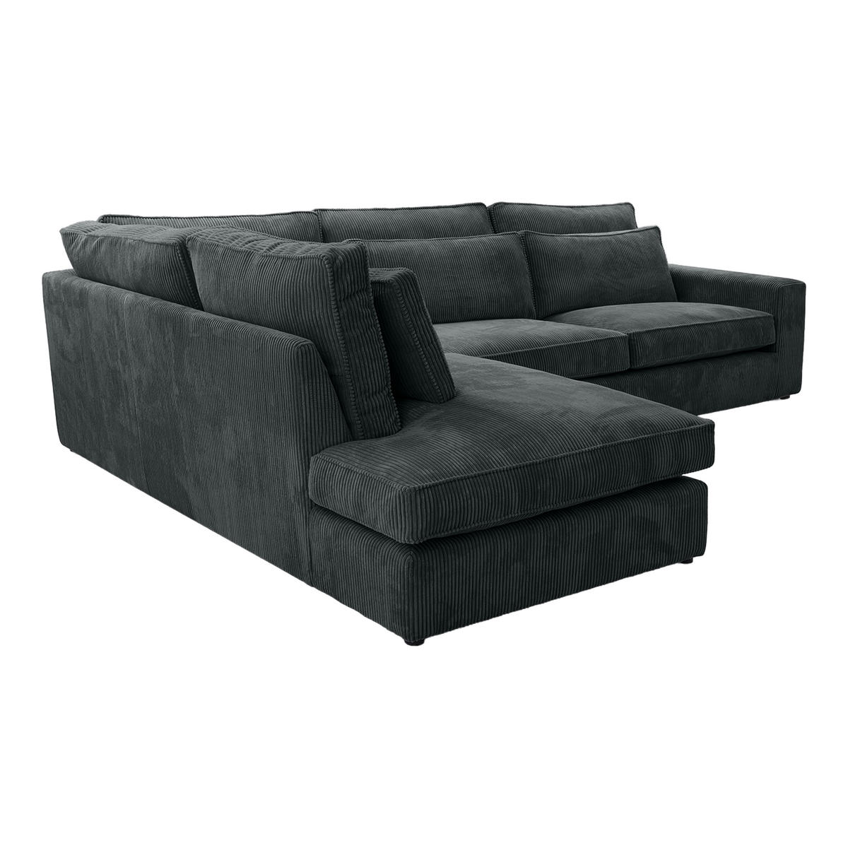 ECKSOFA CAMBO Ohne Schlaffunktion, Dunkelgrau - Dunkelgrau, Textil (314/224cm) - Fedve