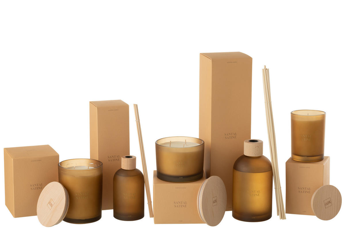 DUFTSPENDER HAUSPARFUM ACCORDS ESSENTIELS - Gelb - 550 ml - Gelb, Paraffin (9.5/35.5/9.5cm) - J-Line