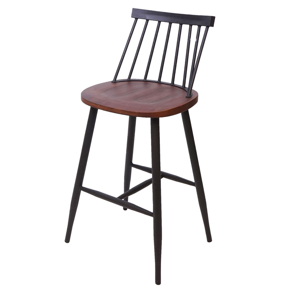 BARHOCKER Dunkelbraun 2er-Set - Dunkelbraun, Holz (45/101/47cm) - MCW