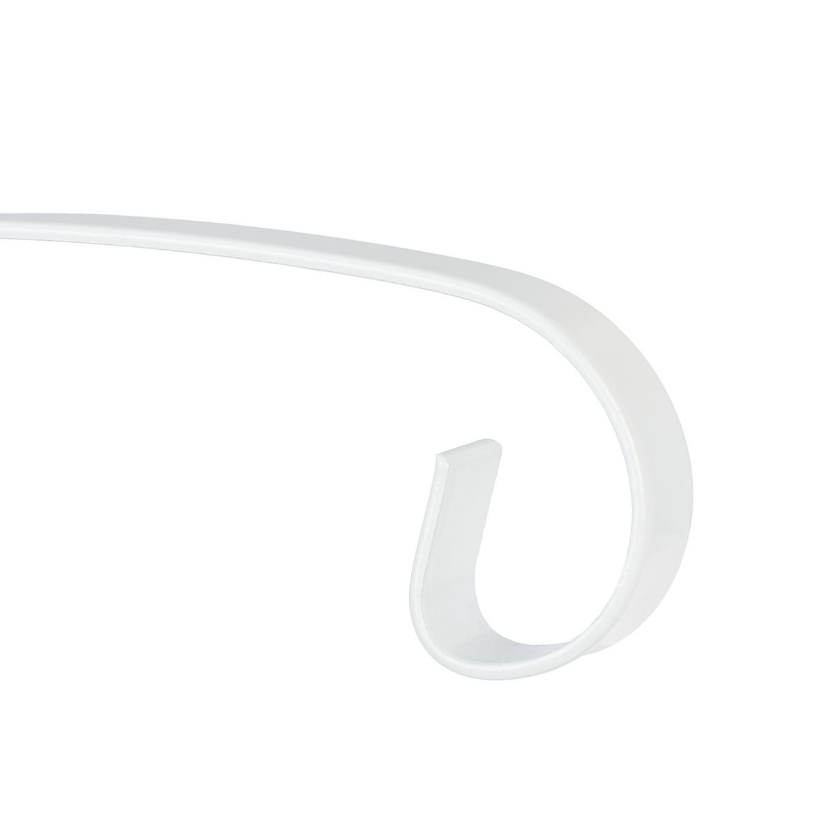 BLUMENAMPELHALTERUNG - Weiß, Metall (30.5/30/2cm) - Relaxdays