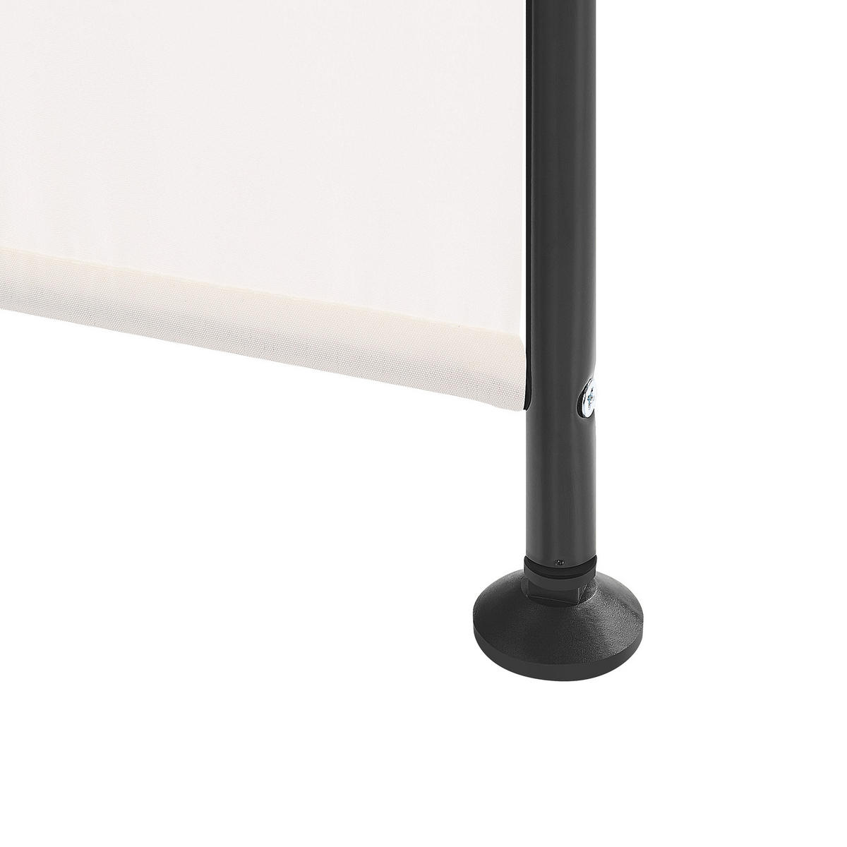 SEPARATOR DE CAMERĂ 3 piese alb 160/170 cm Narni - alb, material textil (161/170/2cm) - Beliani