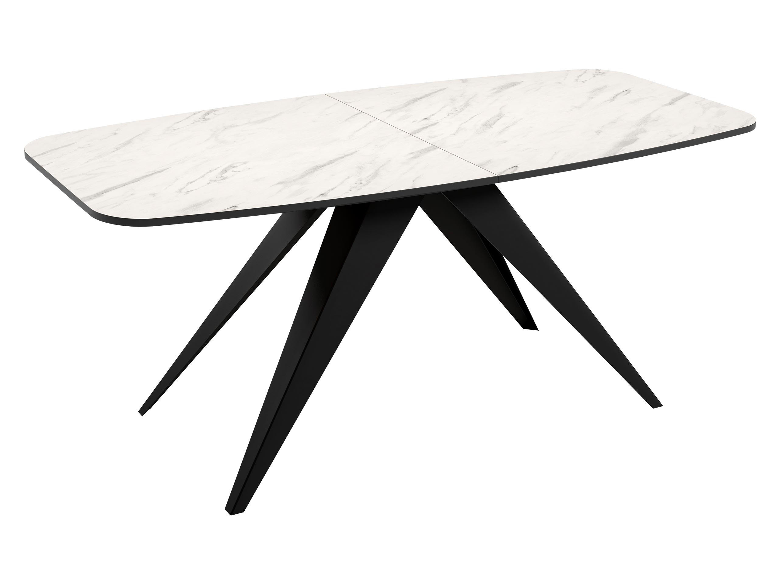 Mirjan24 Tisch Mehrfarbig, Schwarz 80x76x160 cm