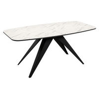 TISCH Ferro 160 - Multicolor/Schwarz, Holzwerkstoff/Metall (80/160/76cm) - MIRJAN24