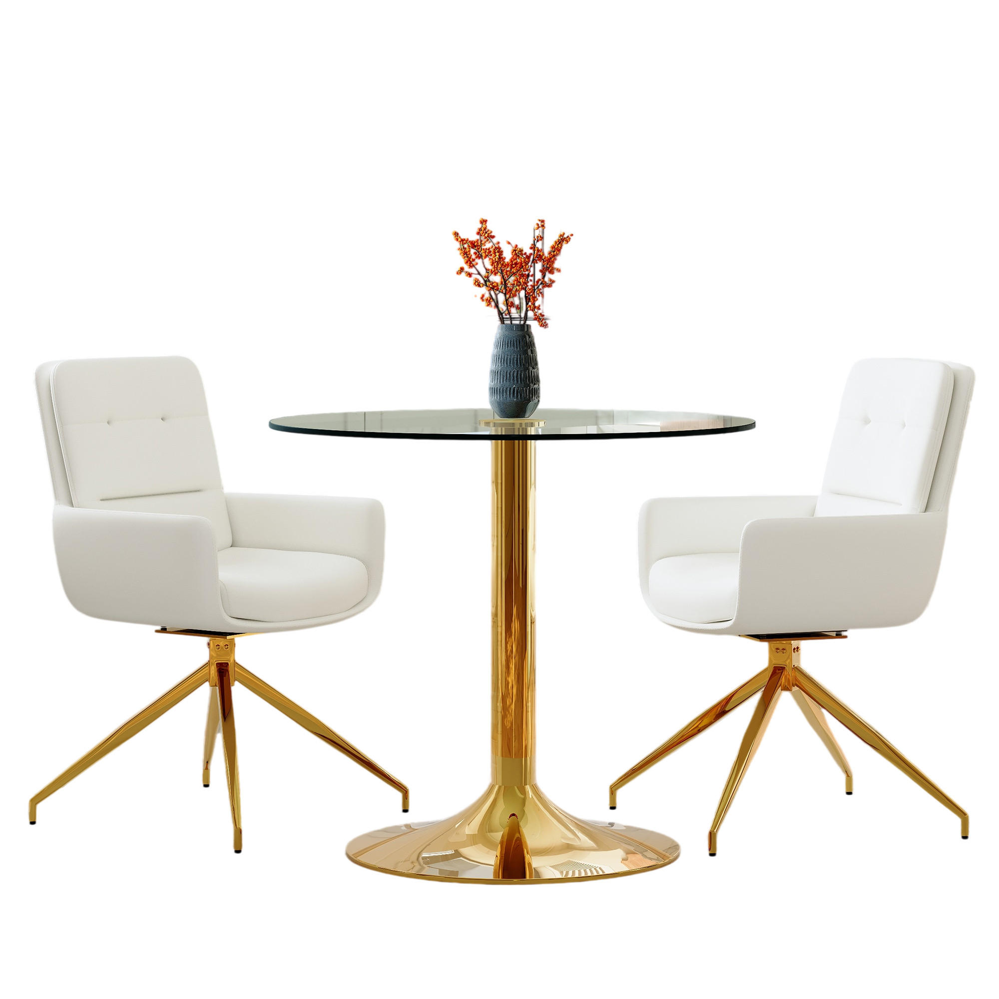 ComfortXL Essgruppe Weiß 85x75x85 cm