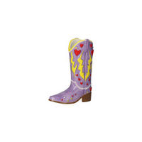 VASE Mignon Cowboystiefel, Dolomit, Lila, H 15 cm - Lila, Keramik (15cm) - Gift Company