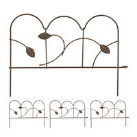 4XBEETEINFASSUNG - Braun, Metall (38.5/28/1.5cm) - Relaxdays