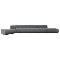 ECKSOFA modulares Sofa Solven-L3 - 562x174x70 cm Dunkelgrau - Dunkelgrau, Holzwerkstoff/Textil (562/174cm) - ALTDECOR