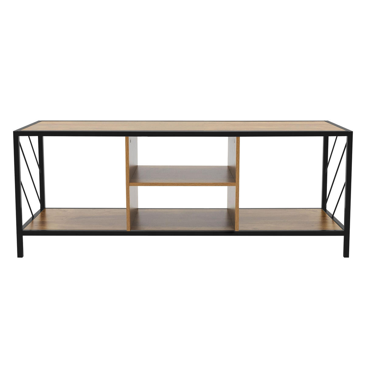 TV SCHRANK - Braun, Metall (40/46/120cm) - ML-DESIGN