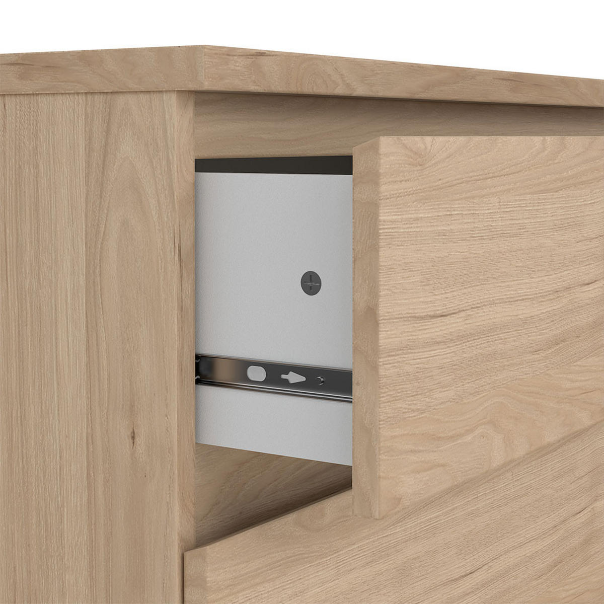 KOMMODE, Naia, Eiche, Holzwerkstoff, 77 x 50 x 68 cm - Eichefarben, Holzwerkstoff (77/68/50cm) - ebuy24
