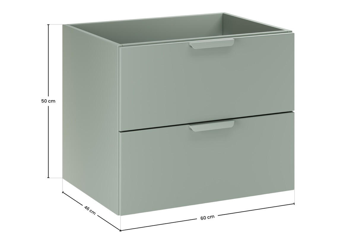 WASCHTISCHKOMBI 120 cm 3 Teile - Aster Green A BM412 in Grün Matt - Weiß Hochglanz/Grün, Holz/Keramik (120/51.8/46cm)