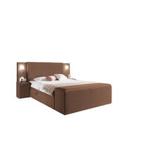 BOXBETT Marten überlänge Set.4 - Braun, Holzwerkstoff/Textil (120/220cm) - Fun Möbel
