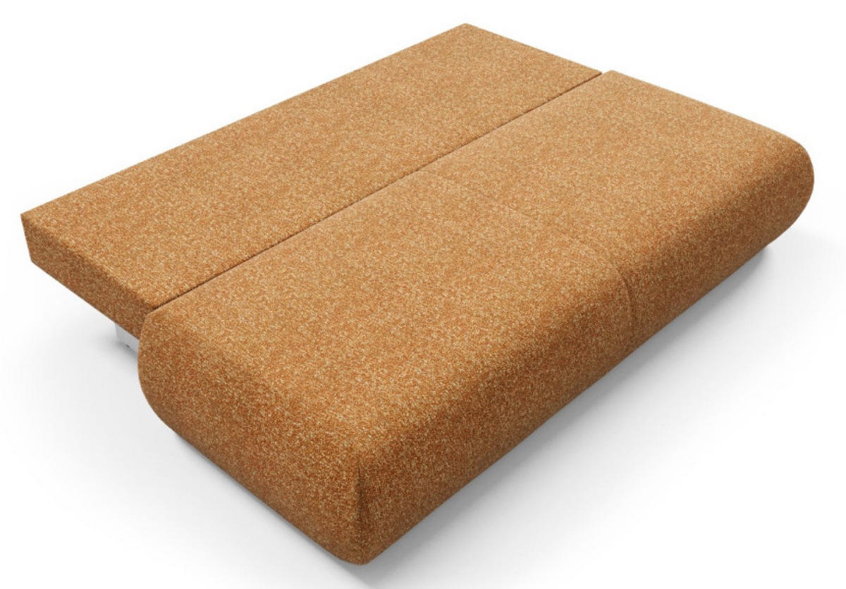 SOFA 3-SITZER Orange PENTI Mit Schlaffunktion Bezogen Mit PUENTE Stoff - Orange, Textil (214/74/100cm) - Sepro Meble