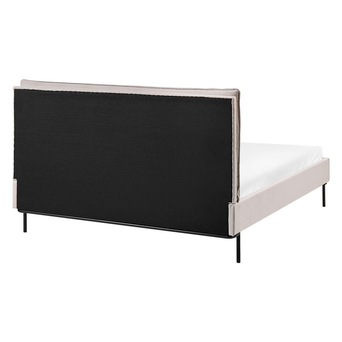 POLSTERBETT mit Lattenrost 140/200 cm Beige Corio - Creme, Textil (140/200cm) - Beliani