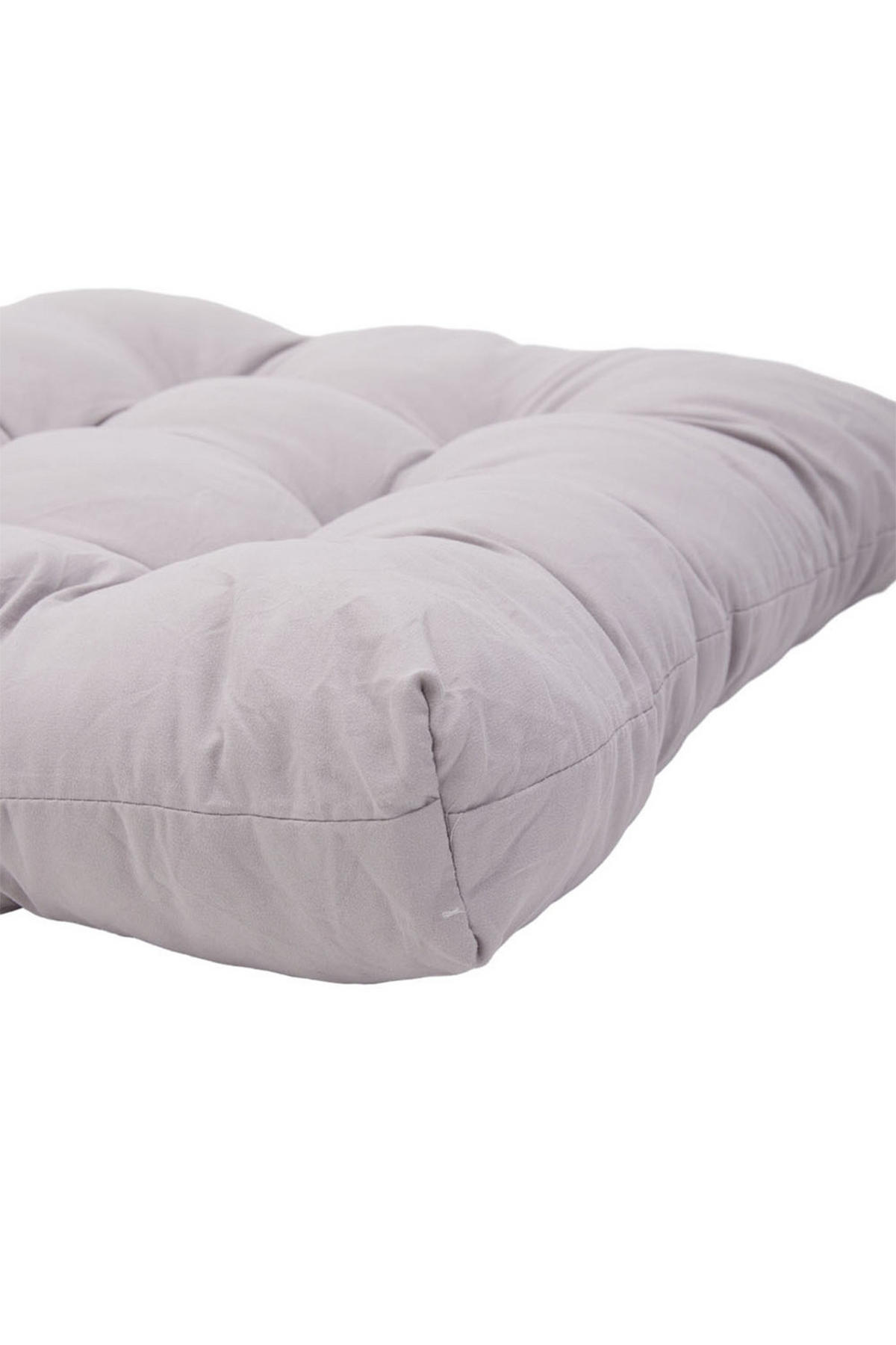 SITZKISSEN-SET 2-tlg. aus Polyester PP-Baumwolle in Grau für Outdoor-Liegen Kombinierfreudiges Design 43 x 53 cm - Grau, Textil (43/72/53cm) - Livingandhome