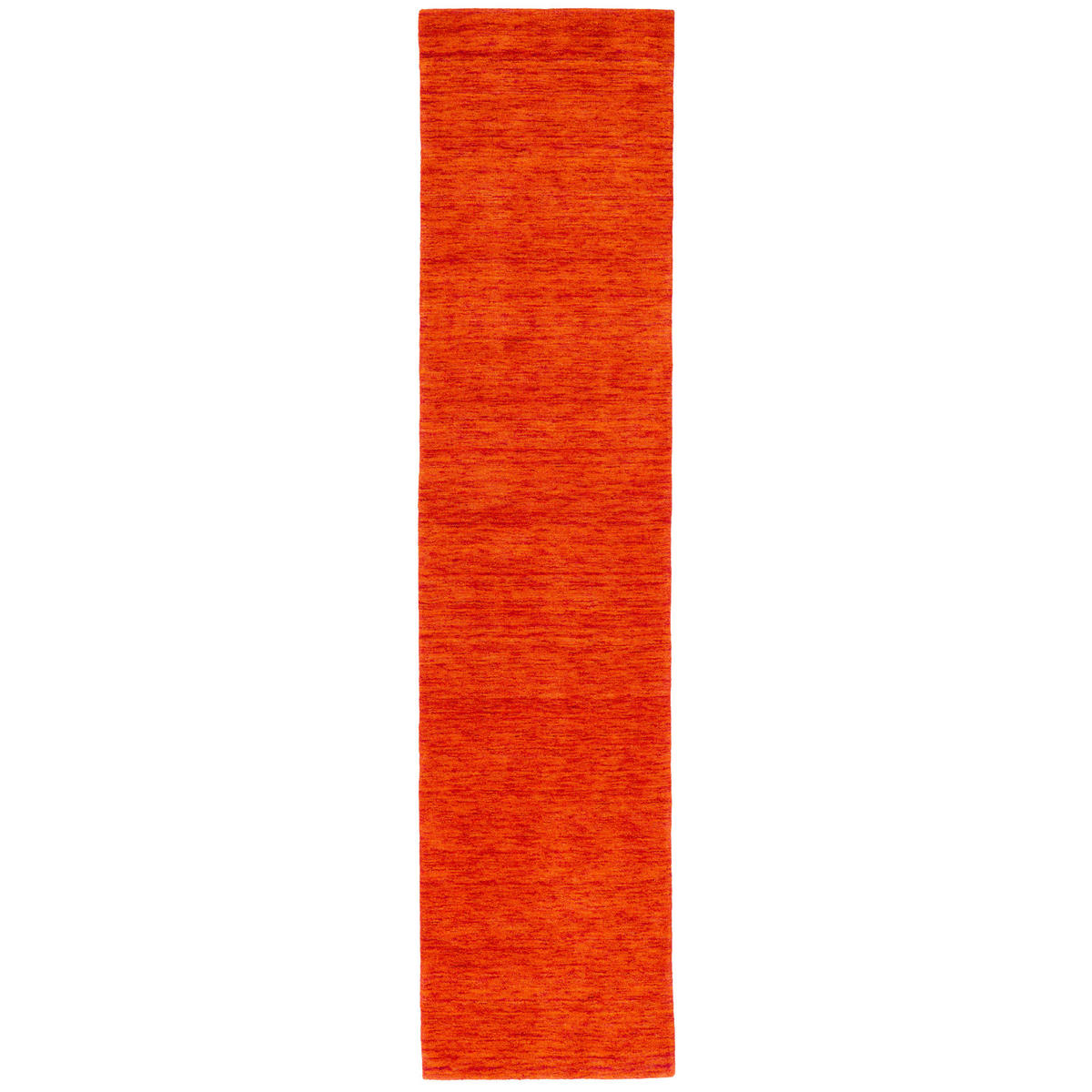 WOLLE NATUR TEPPICH LÄUFER GABBEH MAYA EINFARBIG - Terra cotta, Textil (90/160cm) - Pergamon