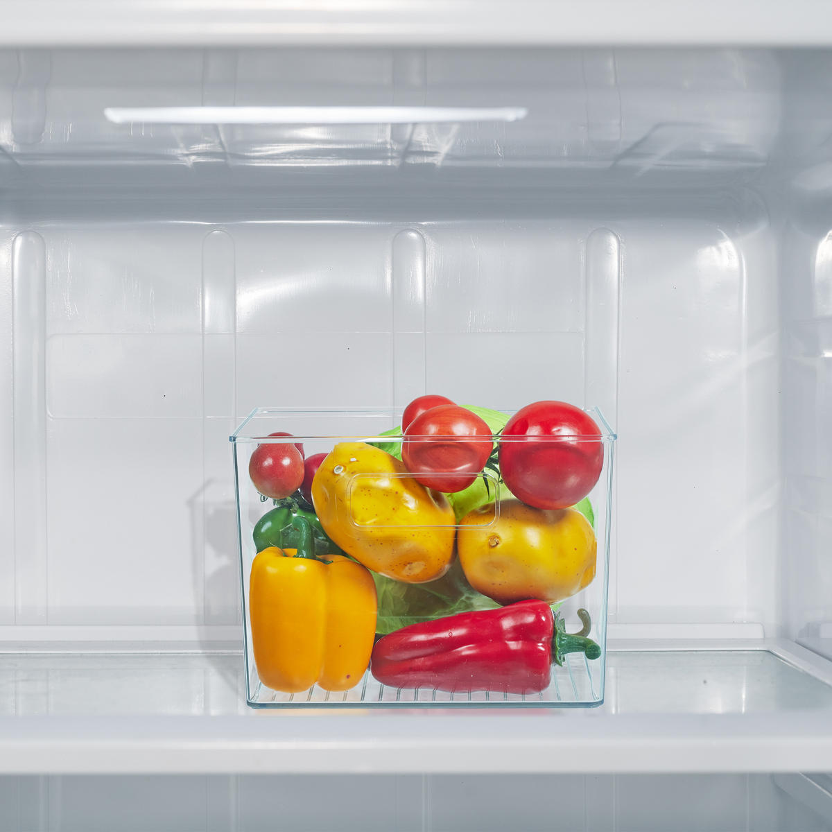 KÜHLSCHRANKORGANIZER - Transparent, Kunststoff (21/15.5/21cm) - Relaxdays
