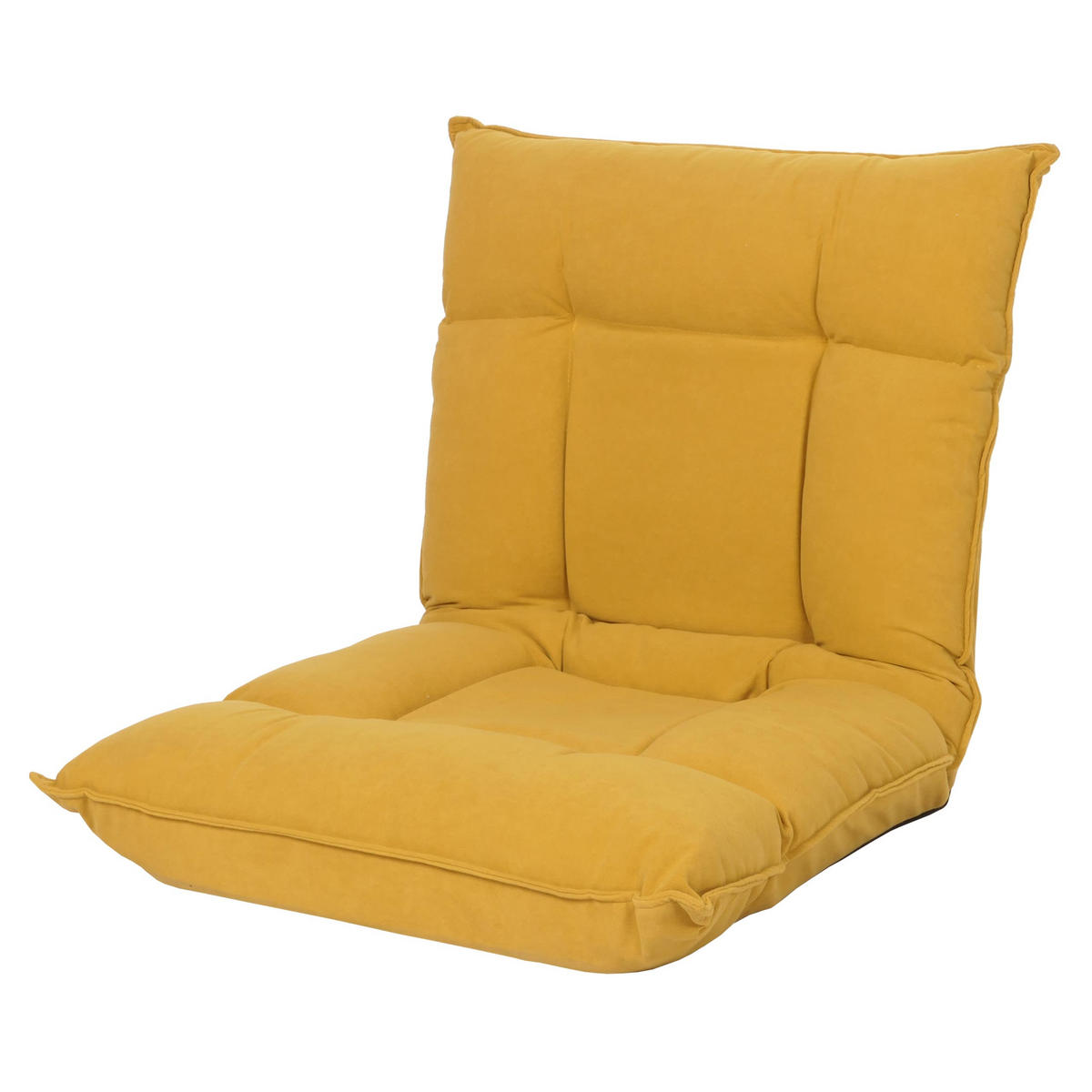 BODENSESSEL Gelb - Gelb, Textil (110/14/57cm) - MCW