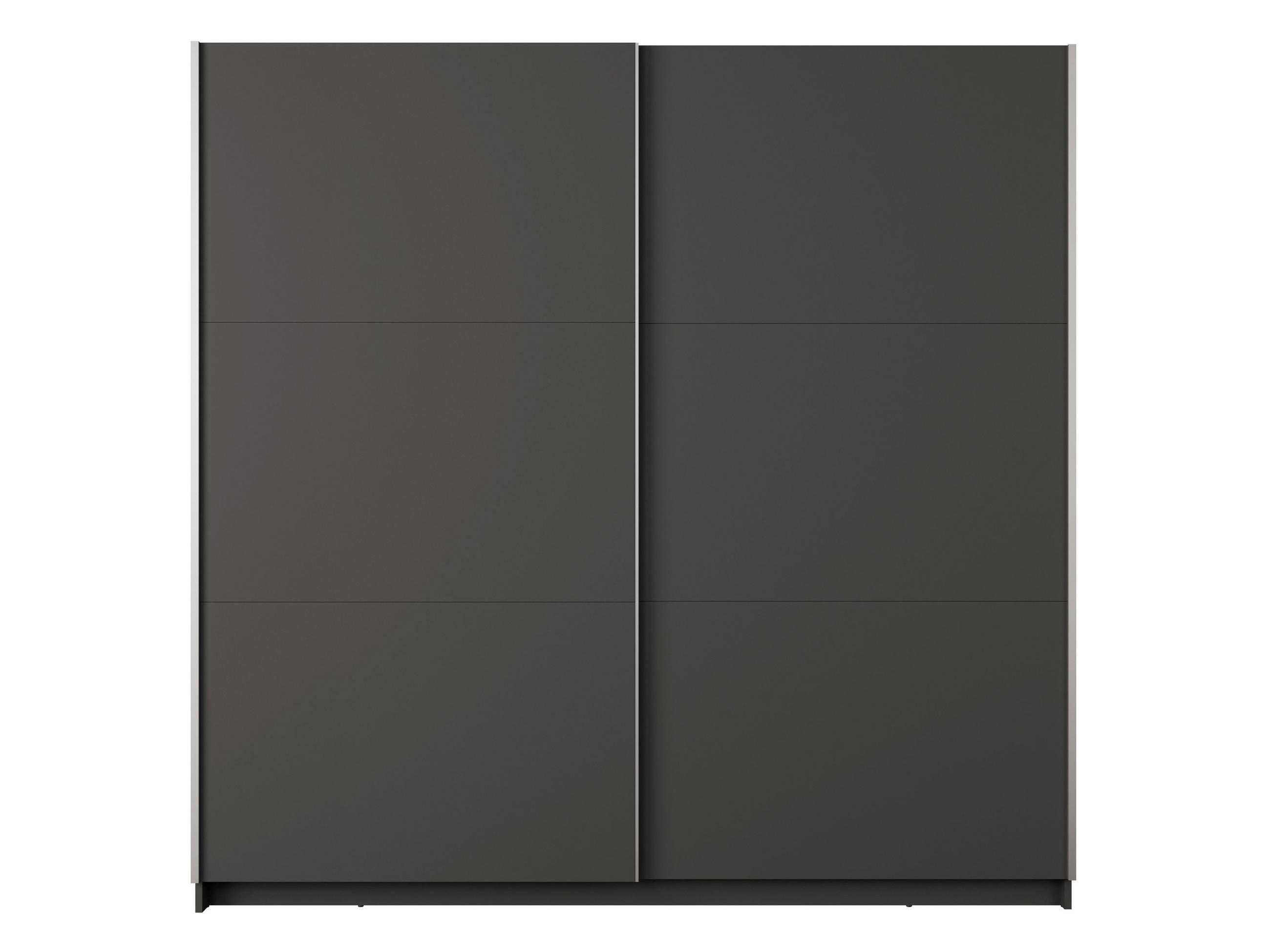 KLEIDERSCHRANK Graphit 151/207/55 - Graphitfarben, Holzwerkstoff (151/207/55cm) - RAUMHIRSCH FURNITURE