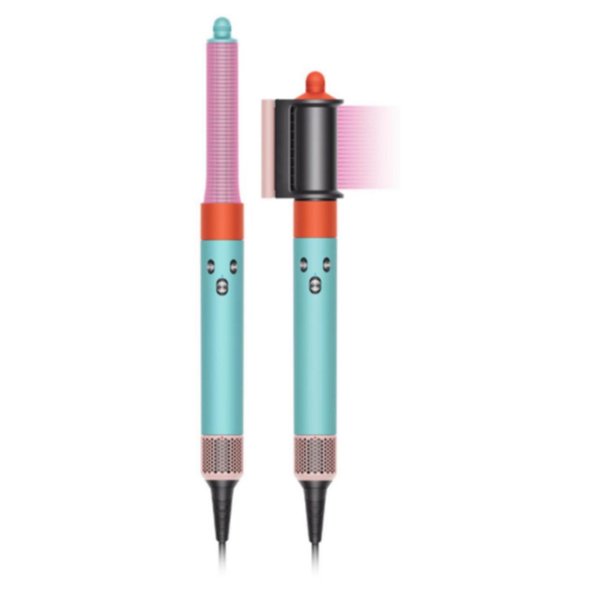 HAARSTYLER Complete Long Ceramic Pop Multi-Styler - Türkis/Rosa, Kunststoff/Metall (4.8/27.2/4.1cm) - Dyson