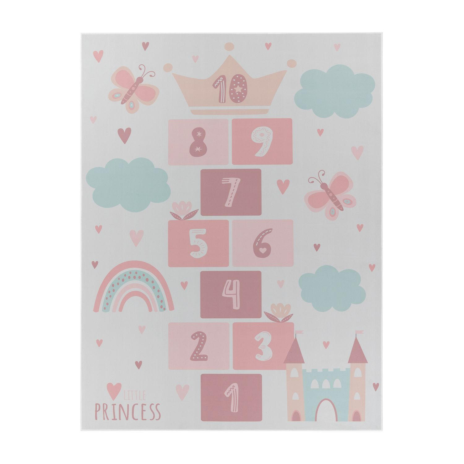 KINDERTEPPICH Herz Creme 200 x 200 cm - Creme, Kunststoff (200/200cm) - TT Home