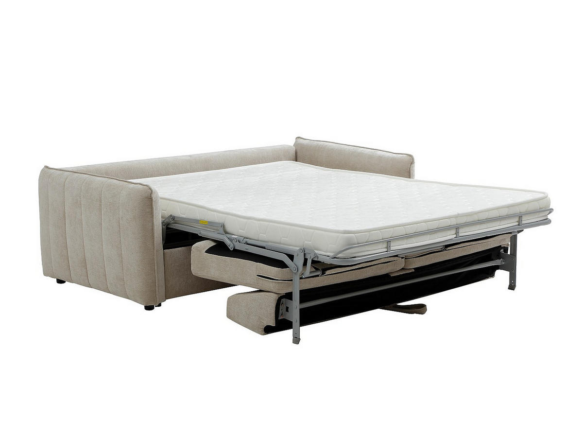 SCHLAFSOFA - 3 Personen - Stoff - Beige - - Beige, Textil (192/82/103cm) - Vente-Unique