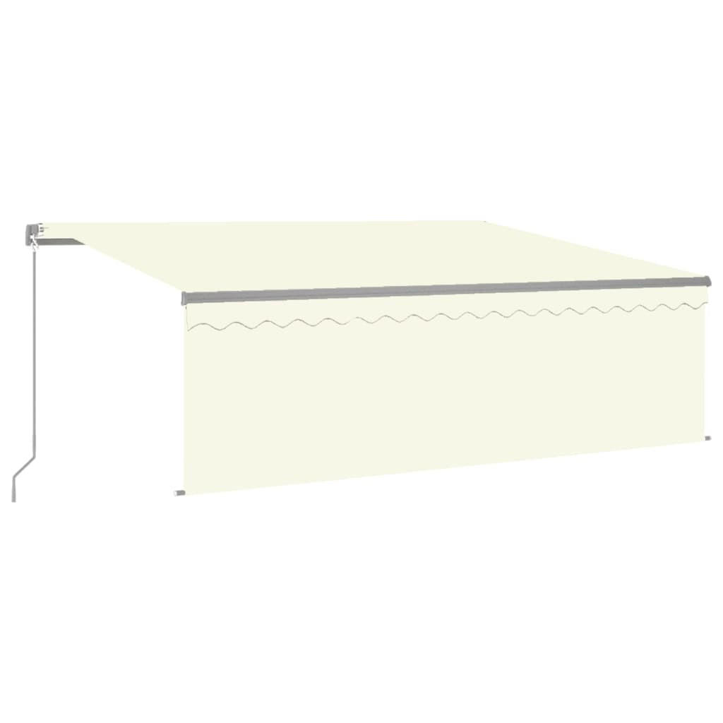 MARKISE Manuell Einziehbar mit Rollo 4x3 m Creme - Creme, Metall (400/300/300cm) - furnicato