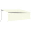 MARKISE Manuell Einziehbar mit Rollo 4x3 m Creme - Creme, Metall (400/300/300cm) - furnicato