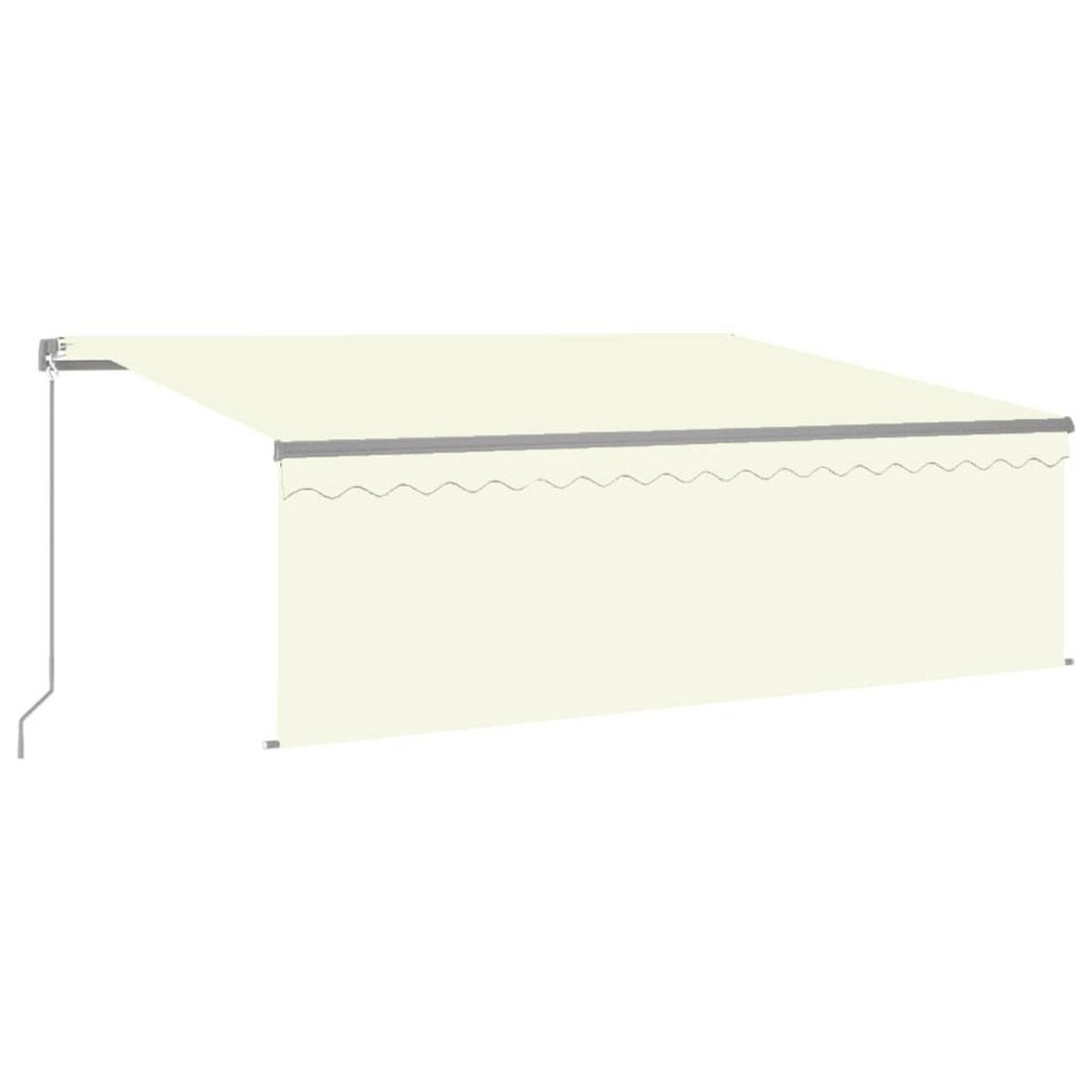 MARKISE Manuell Einziehbar mit Rollo 4x3 m Creme - Creme, Metall (400/300/300cm) - furnicato